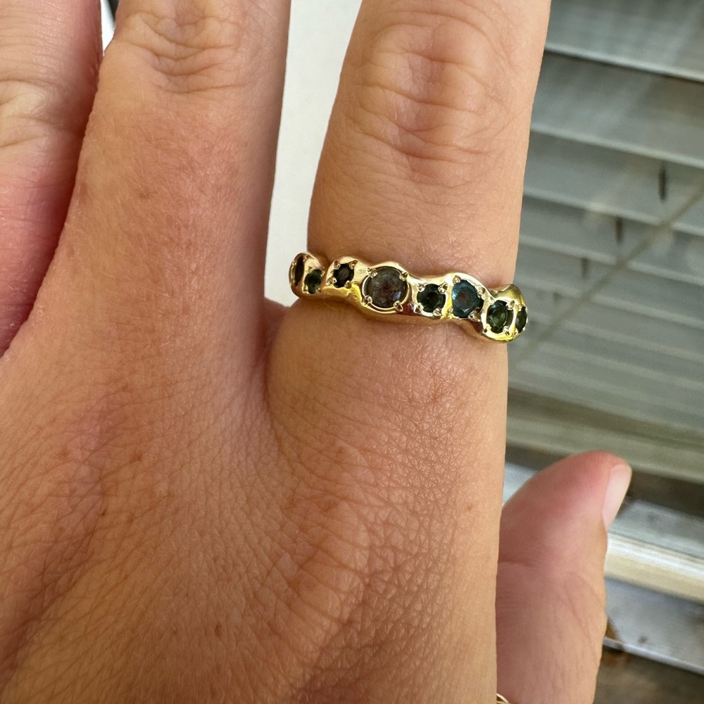 Susannah King London River Band 14k Yellow Gold Ring Size 7.5 US